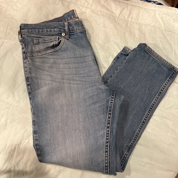 MADEWELL MENS‎ 33/32 STRAIGHT LEG BLUE - Picture 1 of 9